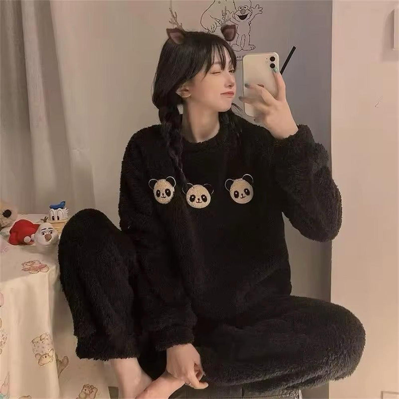 Pijama Peluche Largo Osos Plus Abrigados Varios Colores
