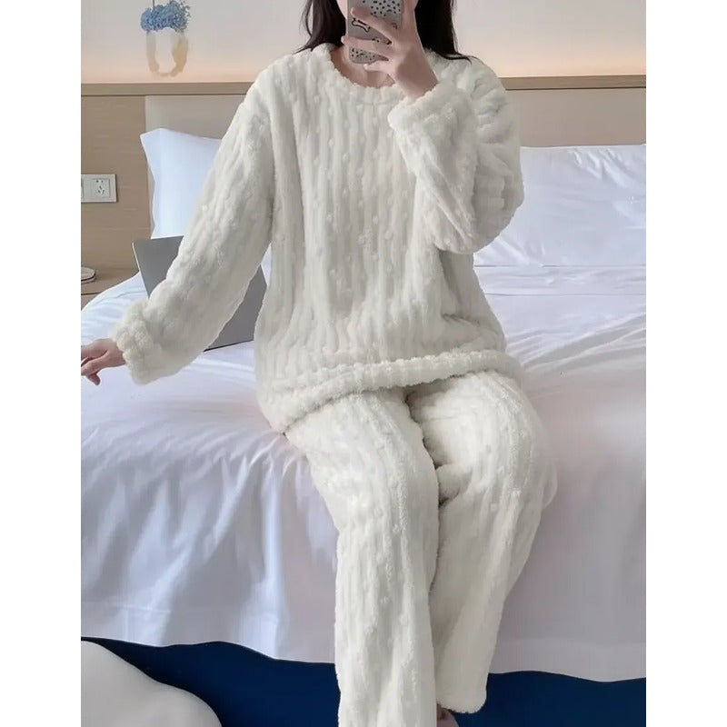 Pijama Peluche Peludo Plush Texturado De Dama Varios Colores