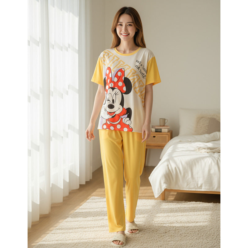 Pijama Pantalon Y Remera Stitch Minnie Donald Daisy Mickey