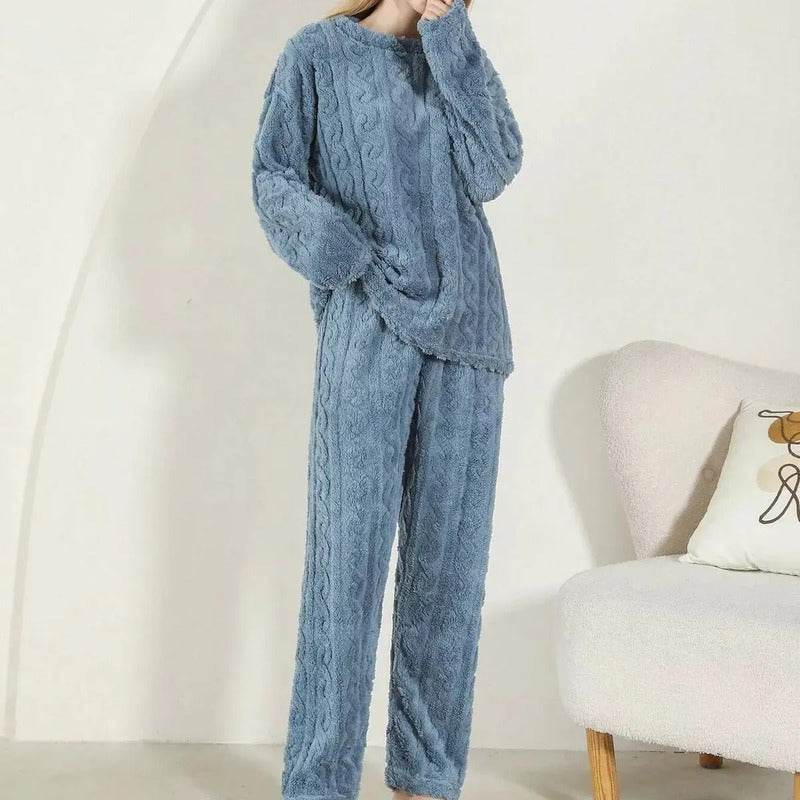 Pijama Peluche Peludo Plush Texturado De Dama Varios Colores