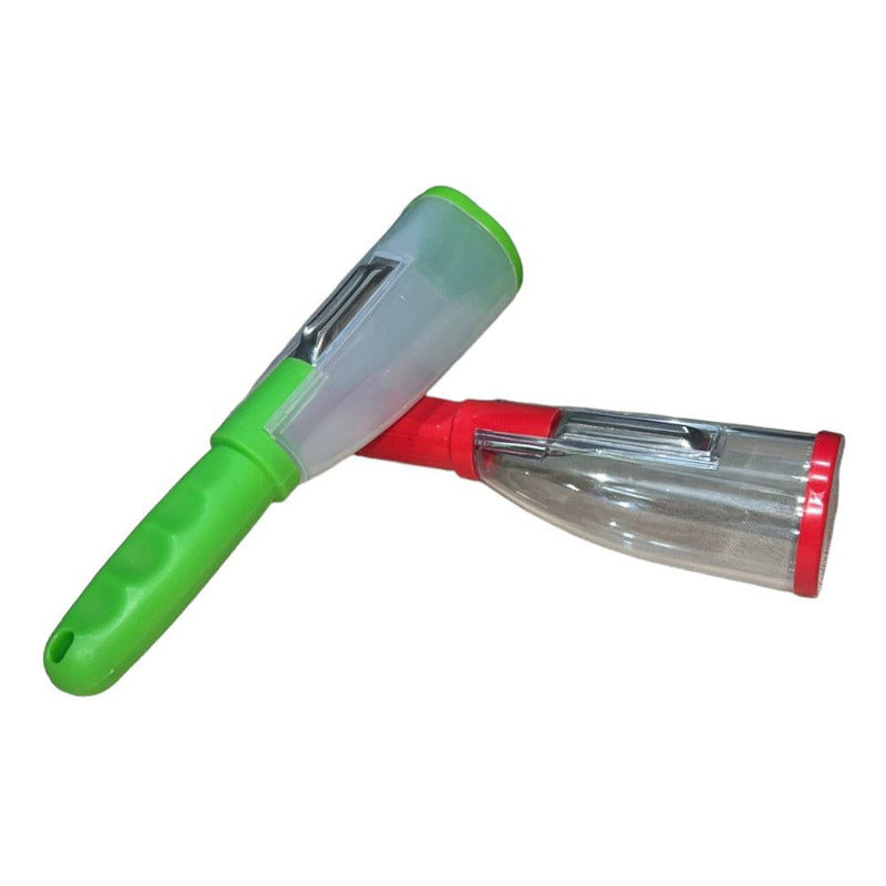 Uniteduy! Pelador Con Contenedor, Super Practico!