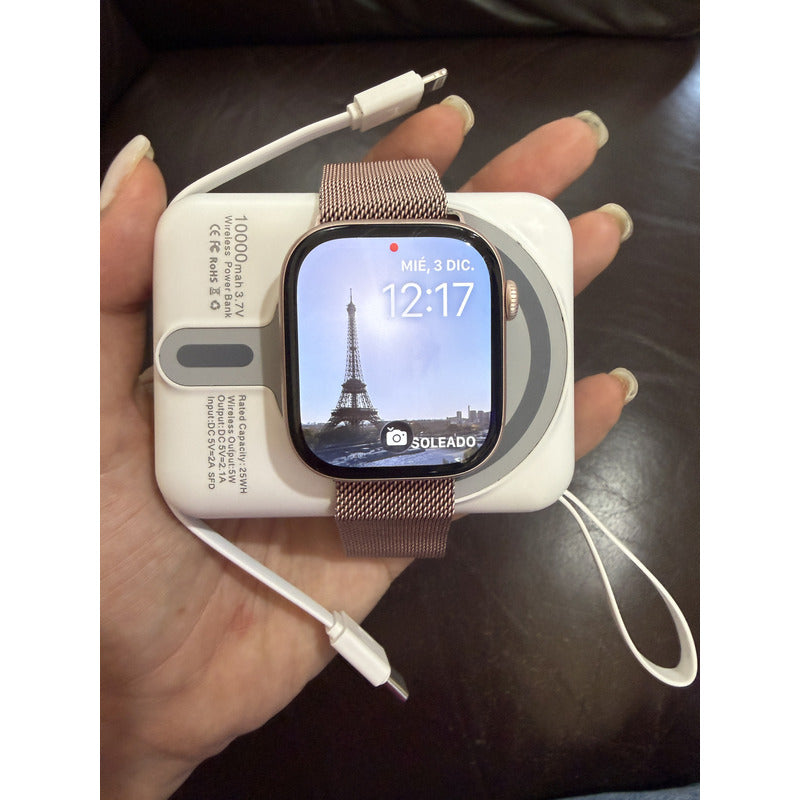 Cargador Power Bank 10000mah Celular Y Reloj Magnético