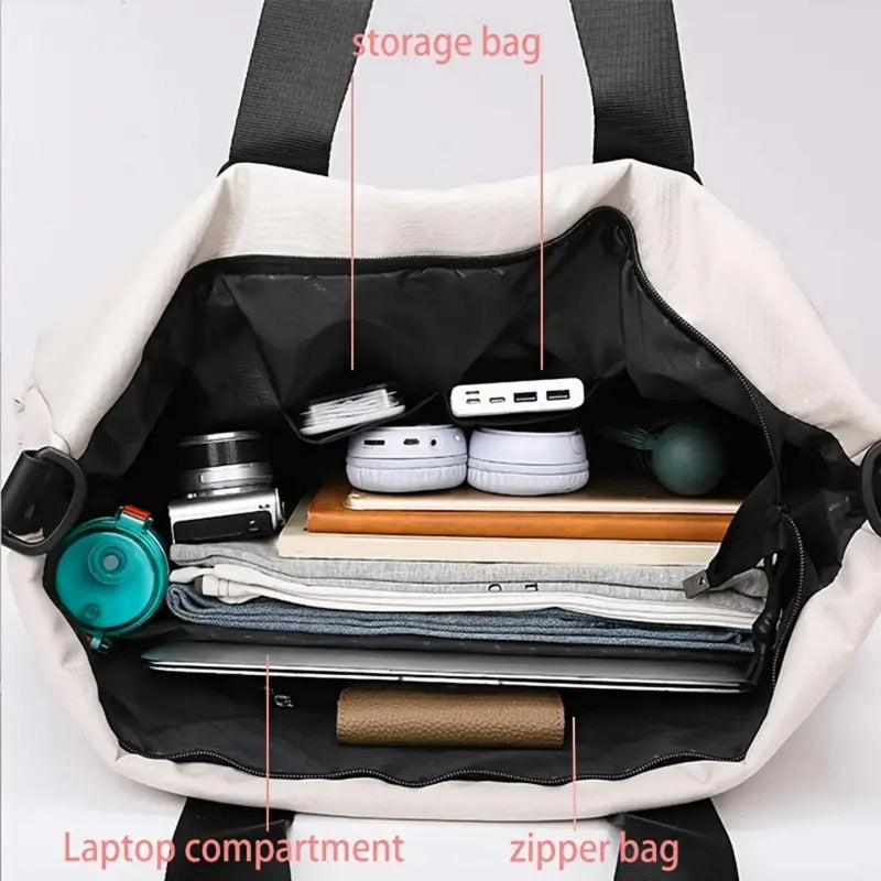 Bolso Dama Deportivo Liso Multifunción Viaje Impermeable
