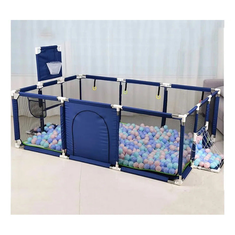 Corral Pelotero Para Bebe Con Arco Y Aro Medida 235*66*129