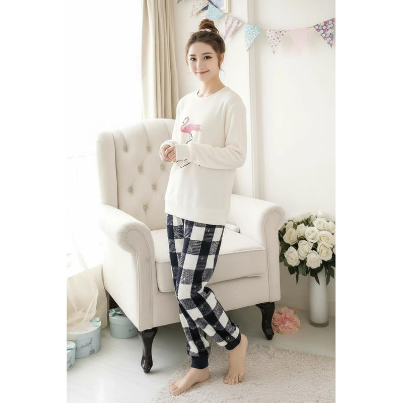 Pijama Peluche Largo Plus Abrigados Varios Diseños Y Colores