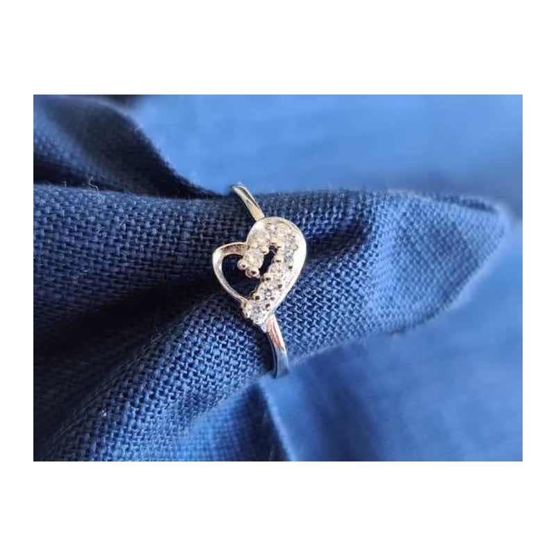 Anillo Corona Plata 925 Corazones Circonio Uniteduy