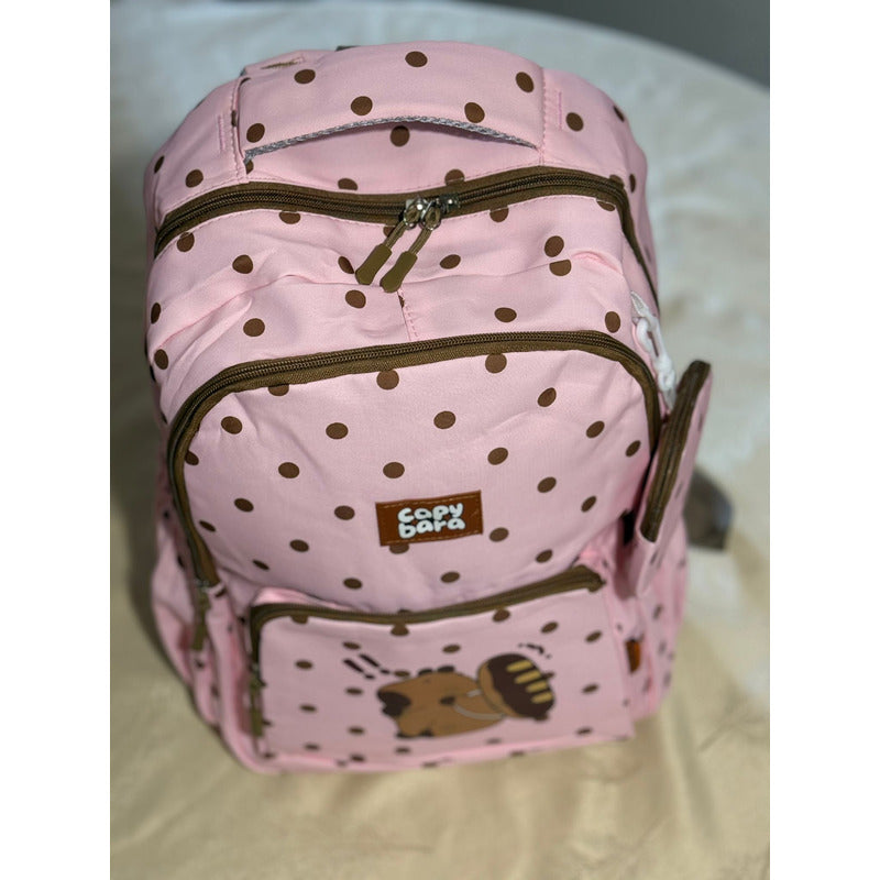 Mochila Escolar Con Monedero De Capibara Carpincho Laptop