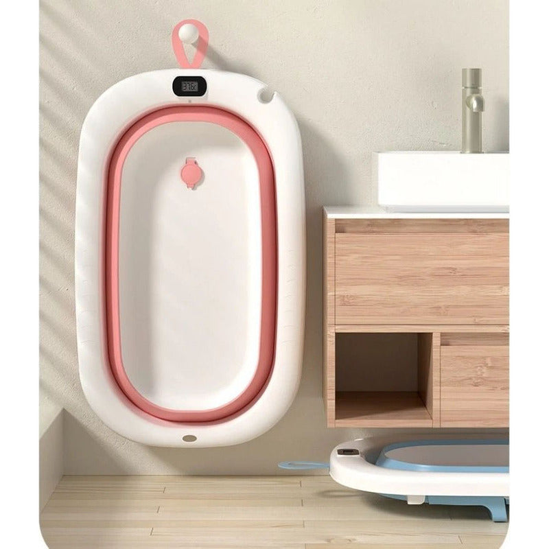 Baño Bañito Bebes Plegable Con Termómetro Con Baby Splash