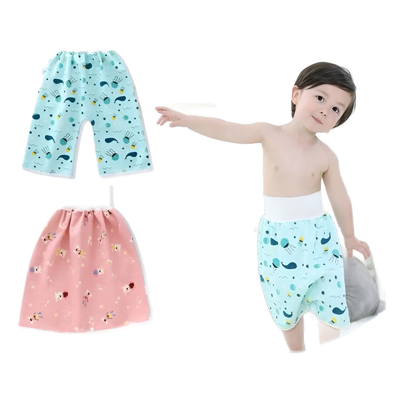 Falda Pantalon Pañal De Entrenamiento Inodoro Impermeab Bebe