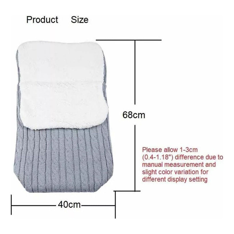 Sobre Bebe Con Corderito Y Lana Bundle Ideal Para El Frio