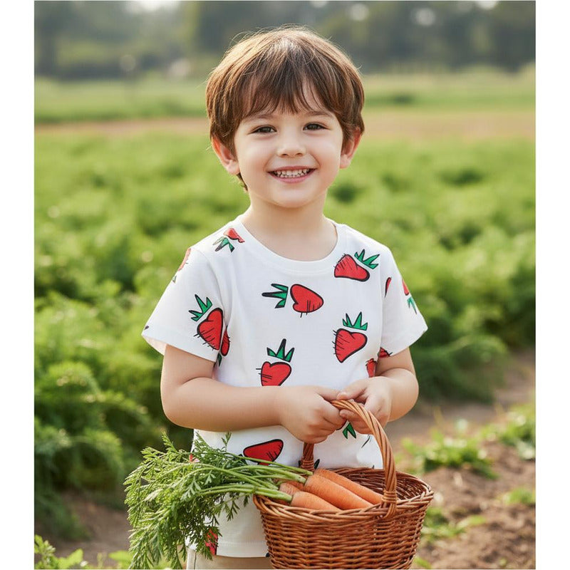 Remeras Manga Corta Algodon Bebes Y Niños Varios Diseños