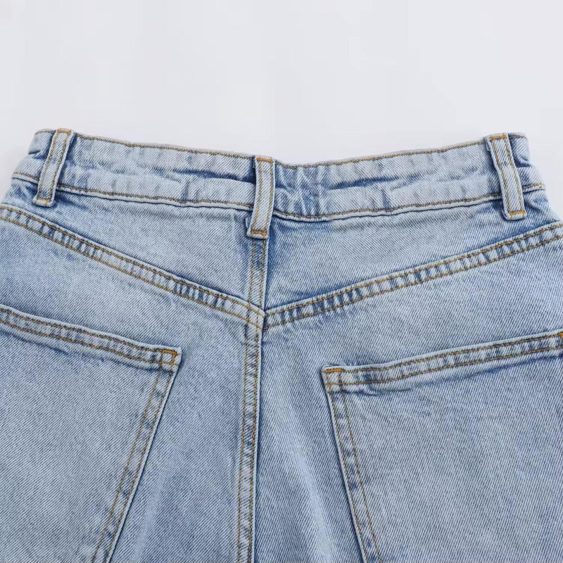 Short Bermuda De Jeans Dama Con Bolsillos Uniteduy