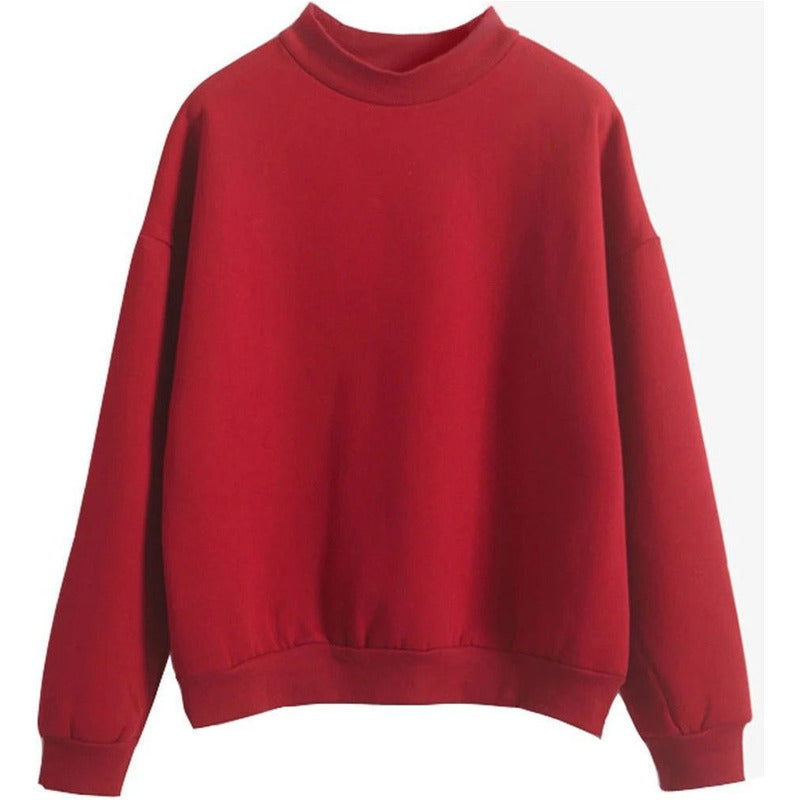 Buzo Deportivo Mujer Cuello Redondo Con Felpa Uniteduy