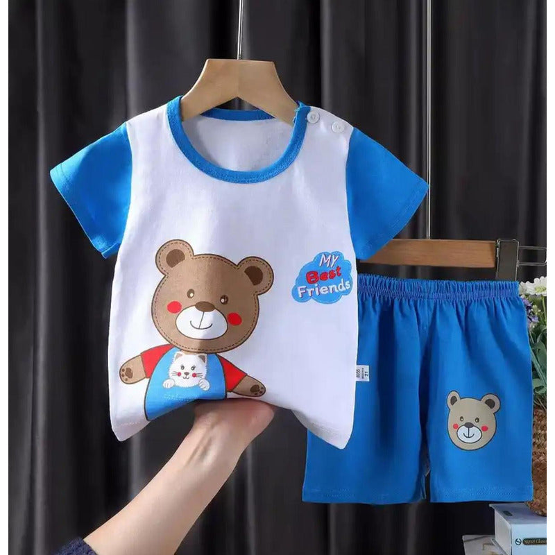 Conjunto Short Y Remera Bebe Y Niño  Uniteduy