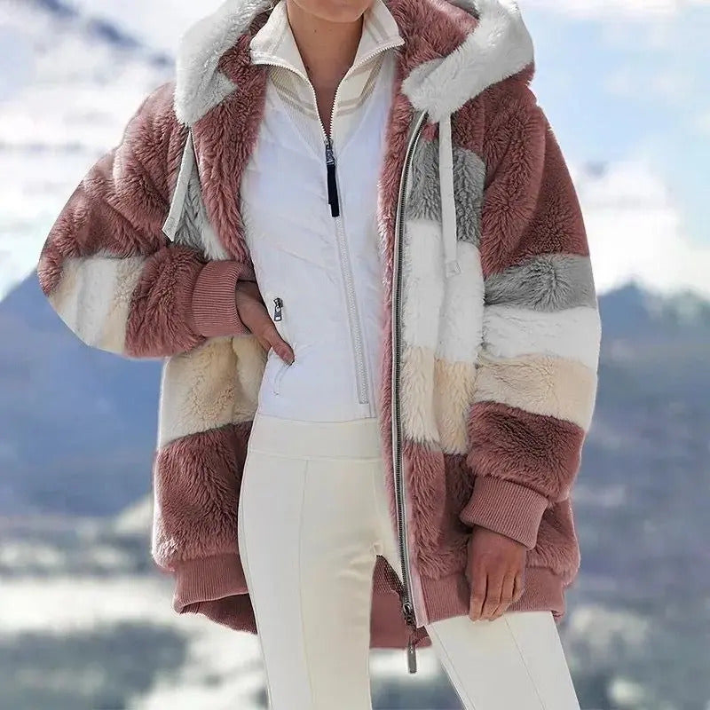 Abrigo Campera Para Mujer Con Capucha Cremallera Uniteduy
