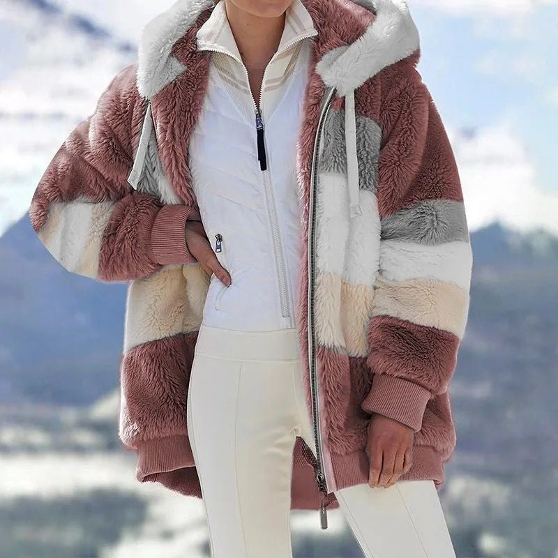 Abrigo Campera Para Mujer Con Capucha Cremallera Uniteduy