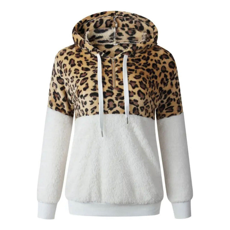 Buzo Canguro Animal Print Cremallera Capucha Uniteduy