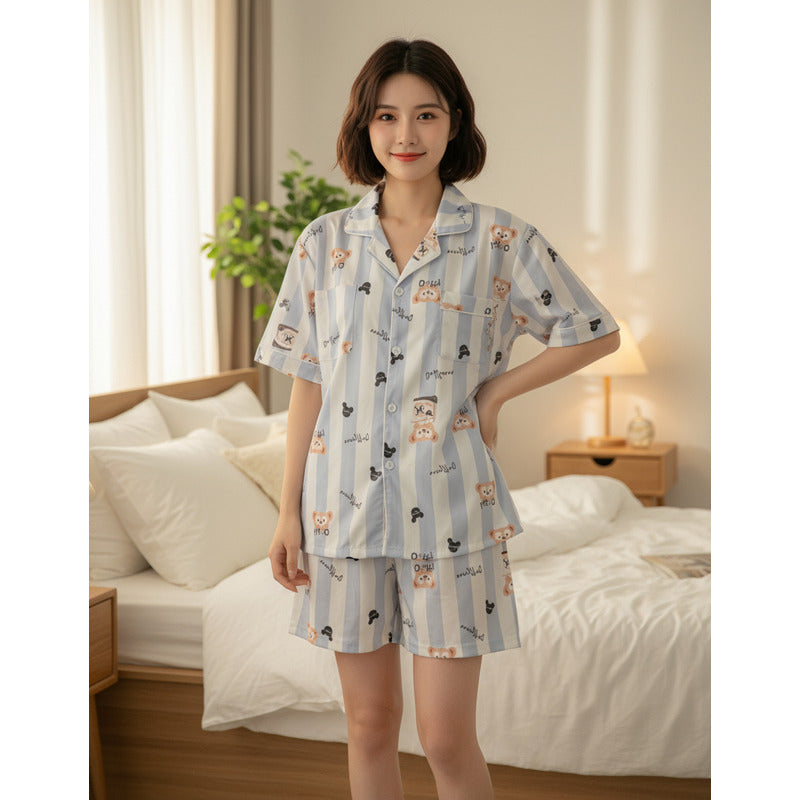 Pijama Corto Stitch - Snoopy - Patricio Bob Esponja Y Varios