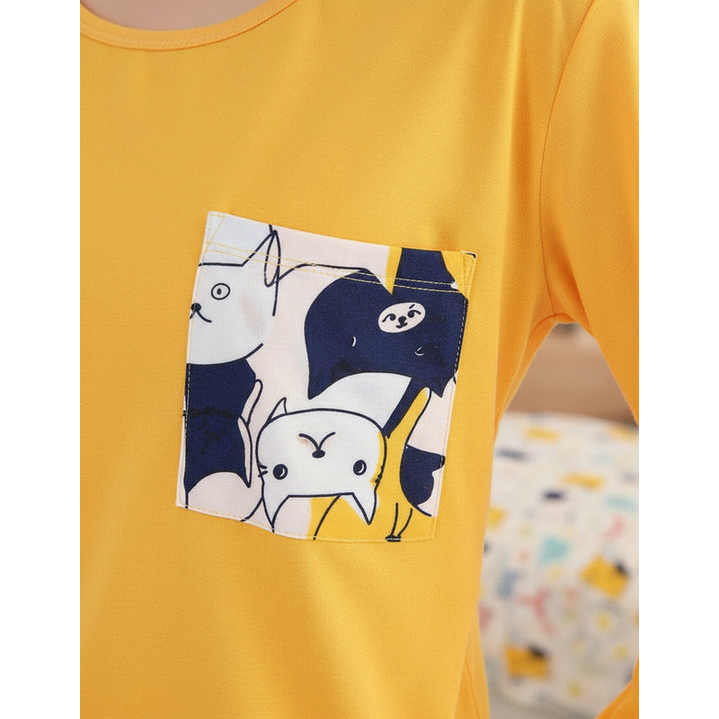 Pijama Remera Larga Y Pantalón Dama Abrigado Varios Dieños