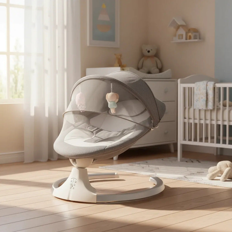 Silla Mecedora Eléctrica Para Bebé Con Música Multifuncion