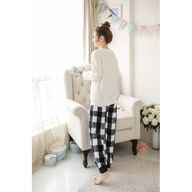 Pijama Peluche Largo Plus Abrigados Varios Diseños Y Colores