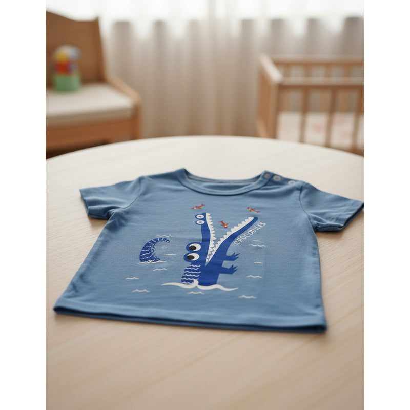 Remeras Manga Corta Algodon Bebes Y Niños Varios Diseños