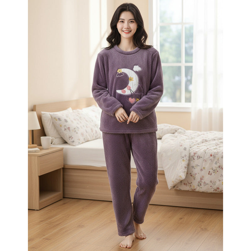 Pijama Peluche Largo Osos Plus Abrigados Varios Colores