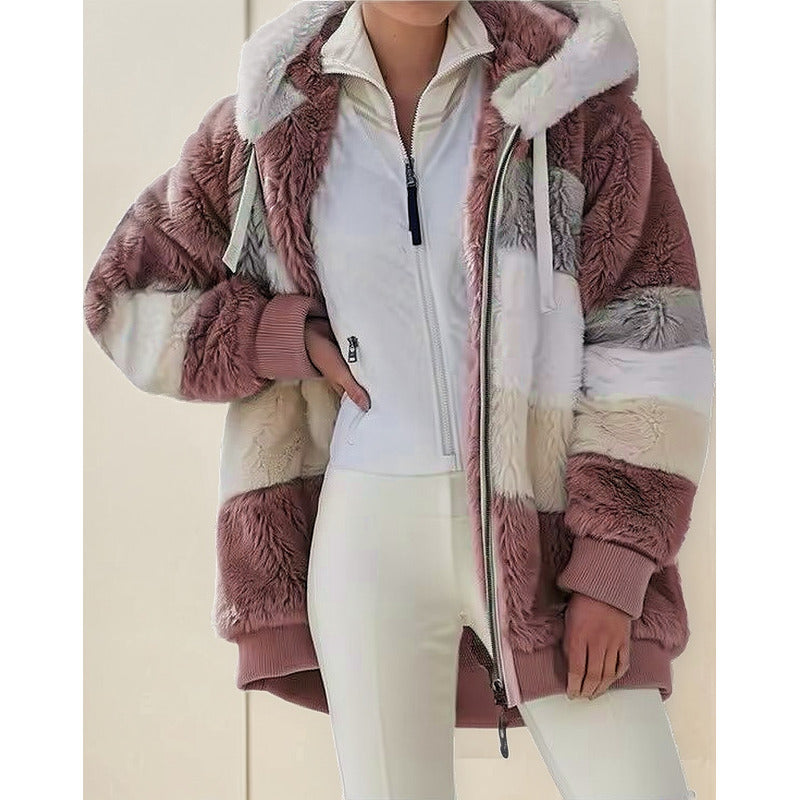 Abrigo Campera Para Mujer Con Capucha Cremallera Uniteduy