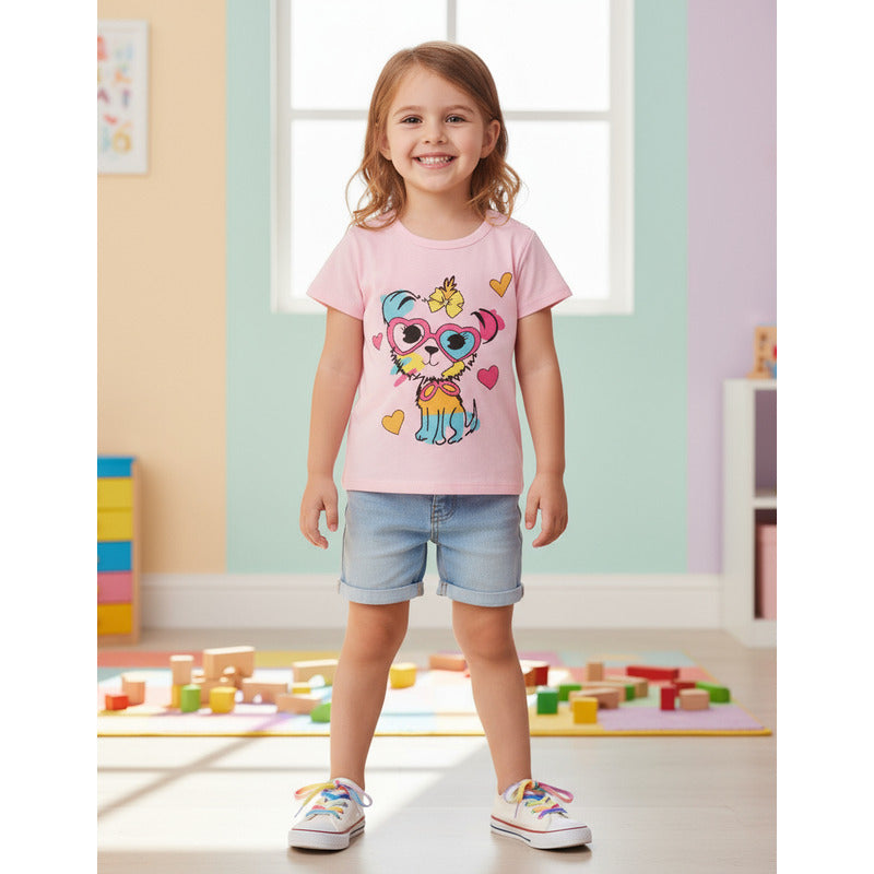 Remeras Manga Corta Algodon Bebes Y Niños Varios Diseños