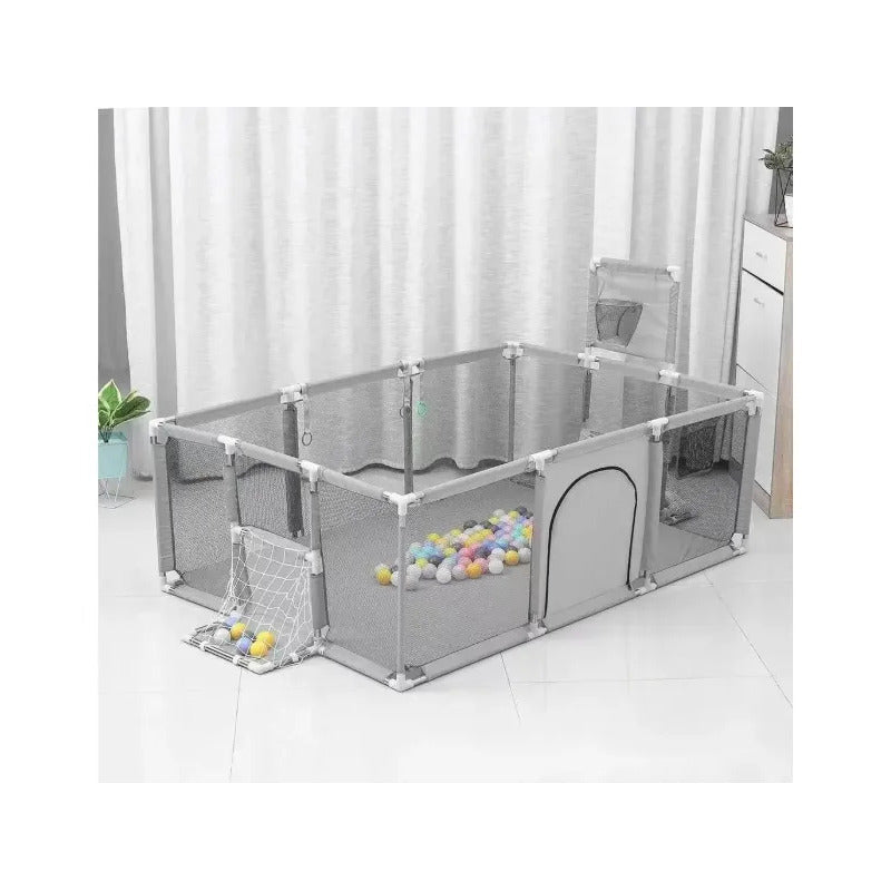 Corral Pelotero Para Bebe Con Arco Y Aro Medida 235*66*129