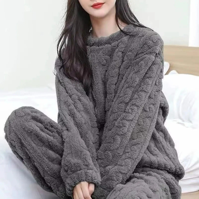 Pijama Peluche Peludo Plush Texturado De Dama Varios Colores