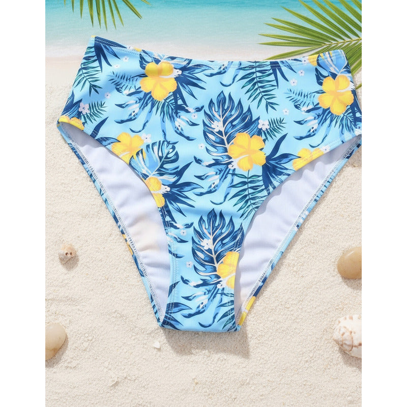 Bikini Mallas Tiro Alto 2 Piezas Push Up Uniteduy Varios Col