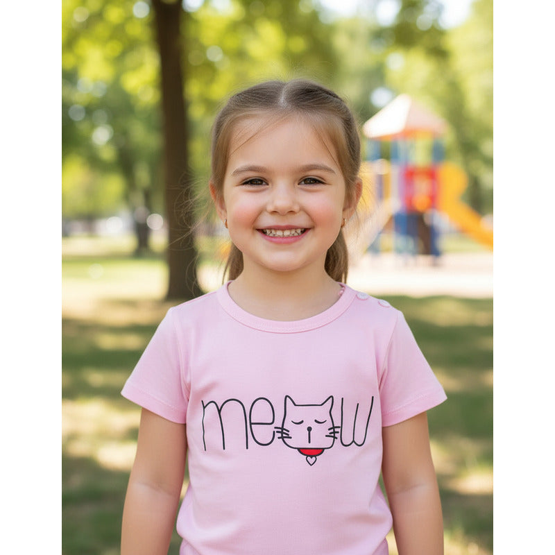 Remeras Manga Corta Algodon Bebes Y Niños Varios Diseños