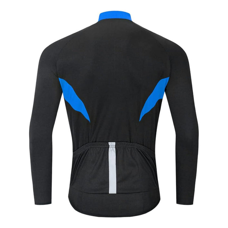 Wosawe- Jersey Manga Larga Para Ciclismo Tela Ventilada!