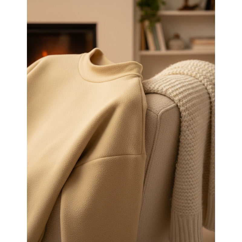 Buzo Deportivo Mujer Cuello Redondo Con Felpa Uniteduy