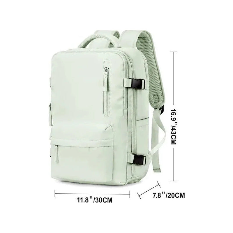 Mochila Viaje Grande Con Usb Varias Reparticiones Uniteduy