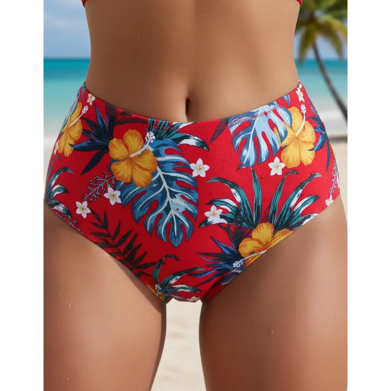 Bikini Mallas Tiro Alto 2 Piezas Push Up Uniteduy Varios Col