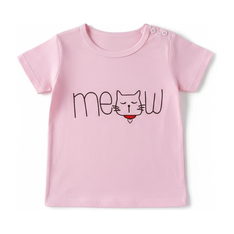 Remeras Manga Corta Algodon Bebes Y Niños Varios Diseños