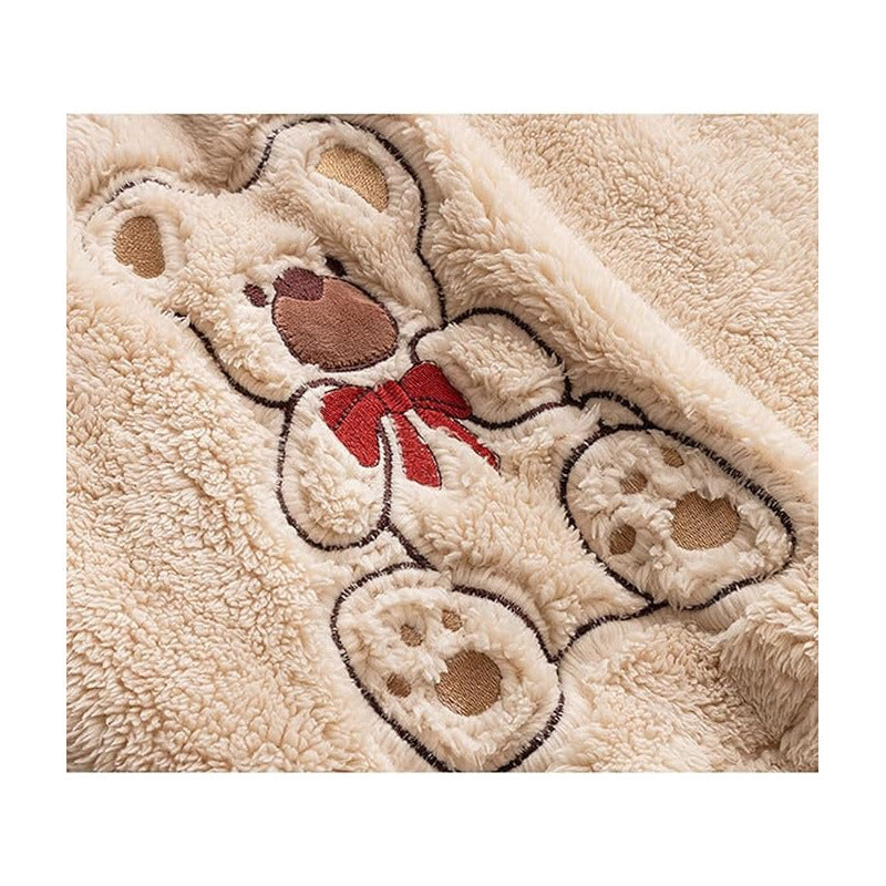Pijama Peluche Largo Osos Plus Abrigados Varios Colores