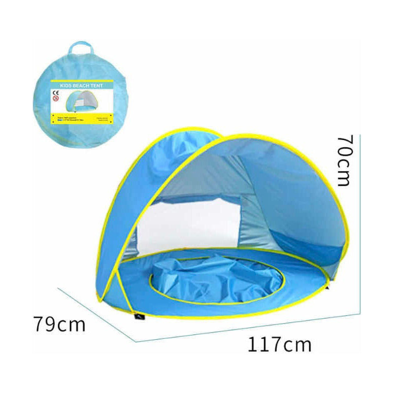 Carpa De Playa Con Piscina Para Niños Y Bebés!! Filtro Uv!