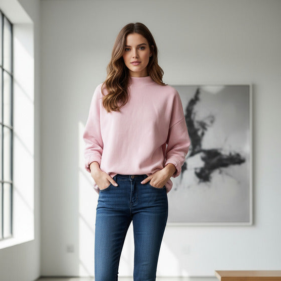 Buzo Deportivo Mujer Cuello Redondo Con Felpa Uniteduy