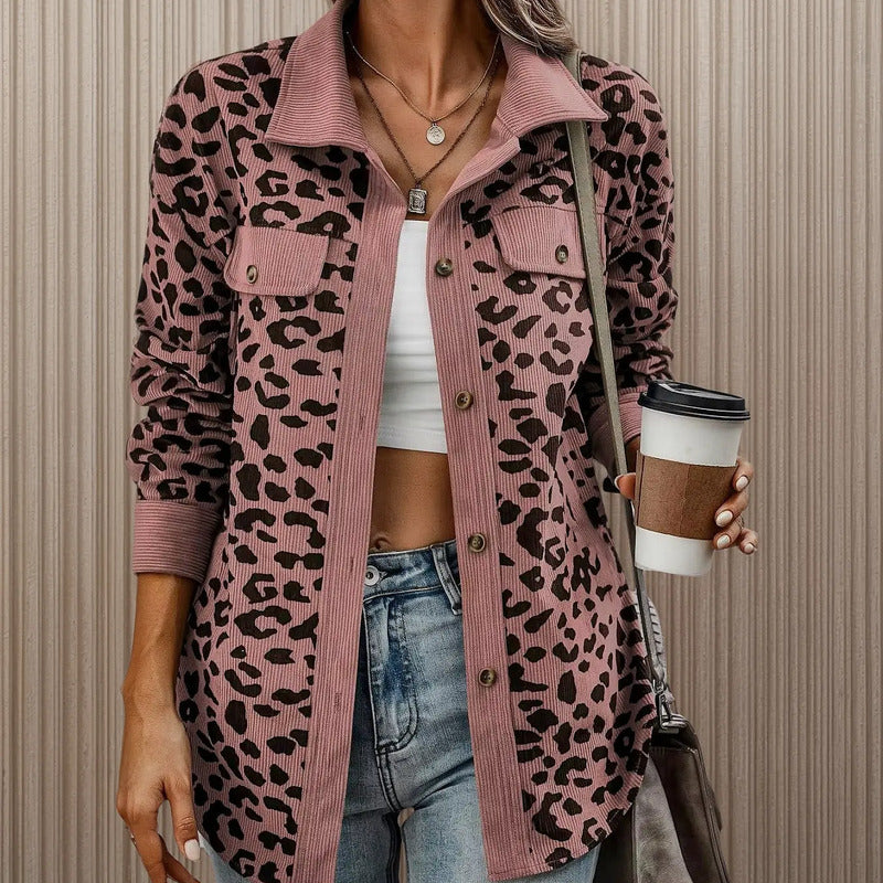 Sobre Camisa Pana Animal Print Varios Colores