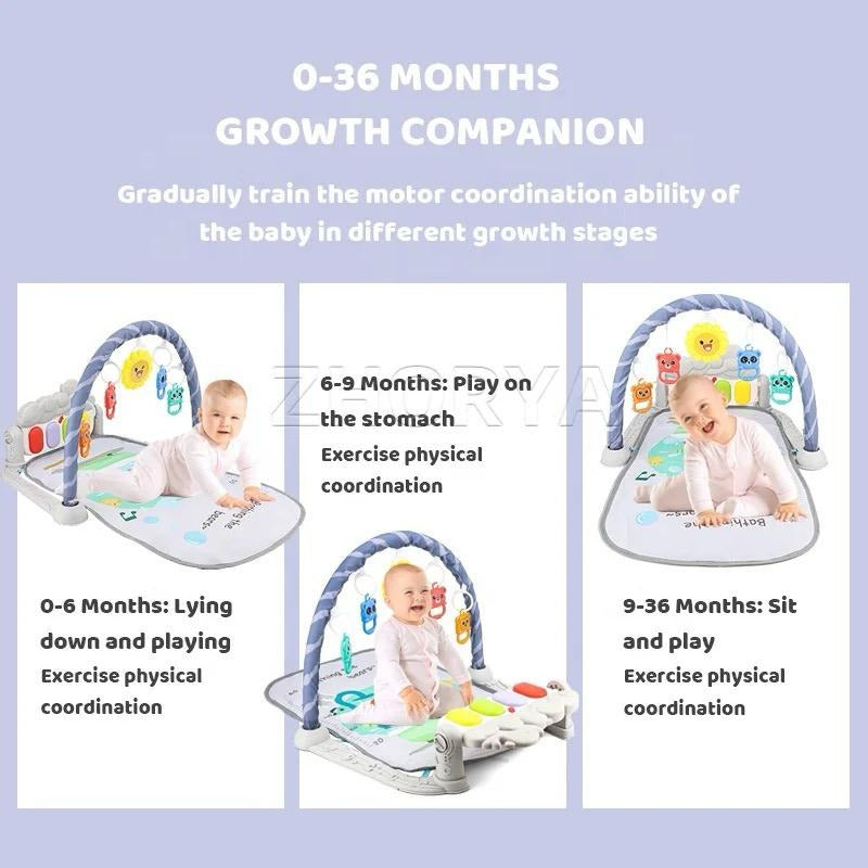 Gimnasio Alfombra Musical E Interactivo Con Piano Uniteduy