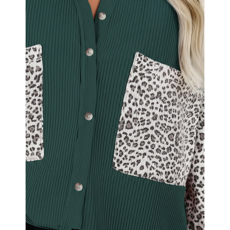 Sobre Camisa Pana Combinado Con Animal Print Varios Colores