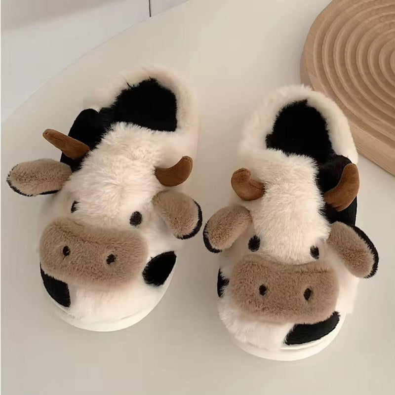 Pantufla Vaca Sin Talón Talles Del 36 Al 45 Suela De Goma