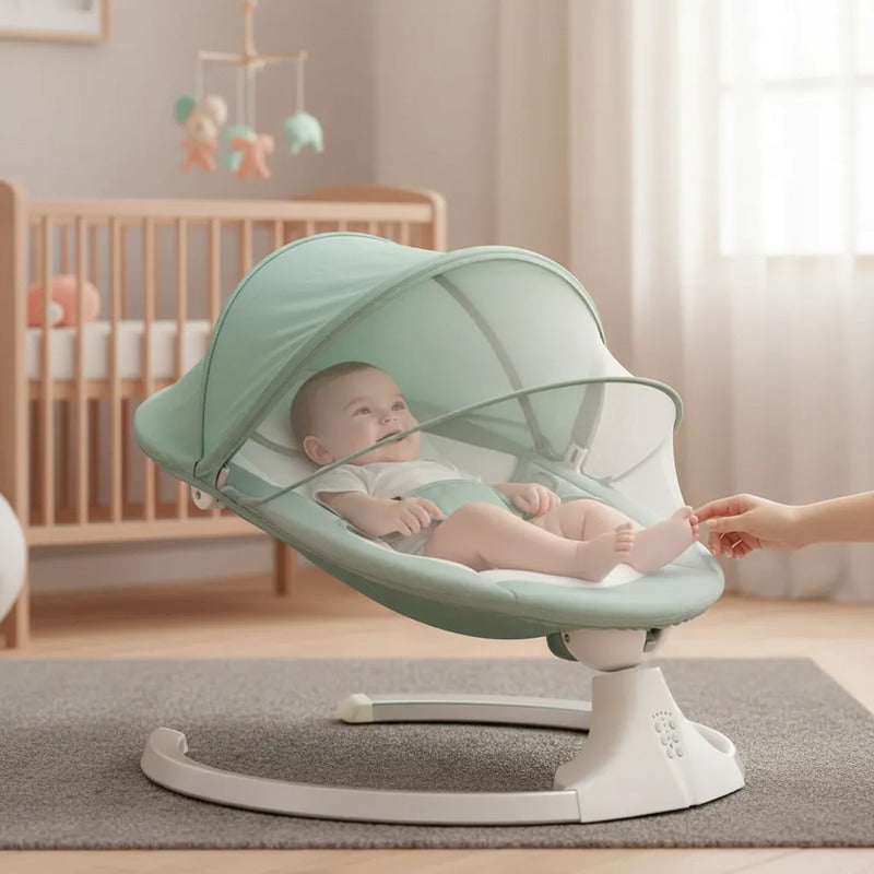 Silla Mecedora Eléctrica Para Bebé Con Música Multifuncion