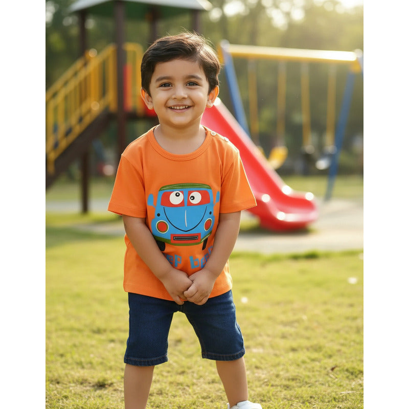 Remeras Manga Corta Algodon Bebes Y Niños Varios Diseños