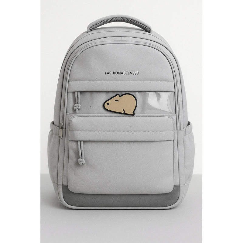 Mochila Escolar Liceo Pines De Capibara Carpincho Laptop