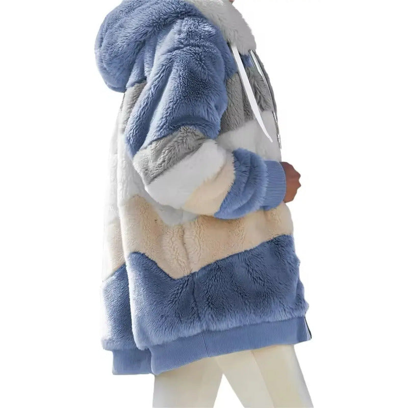 Abrigo Campera Para Mujer Con Capucha Cremallera Uniteduy