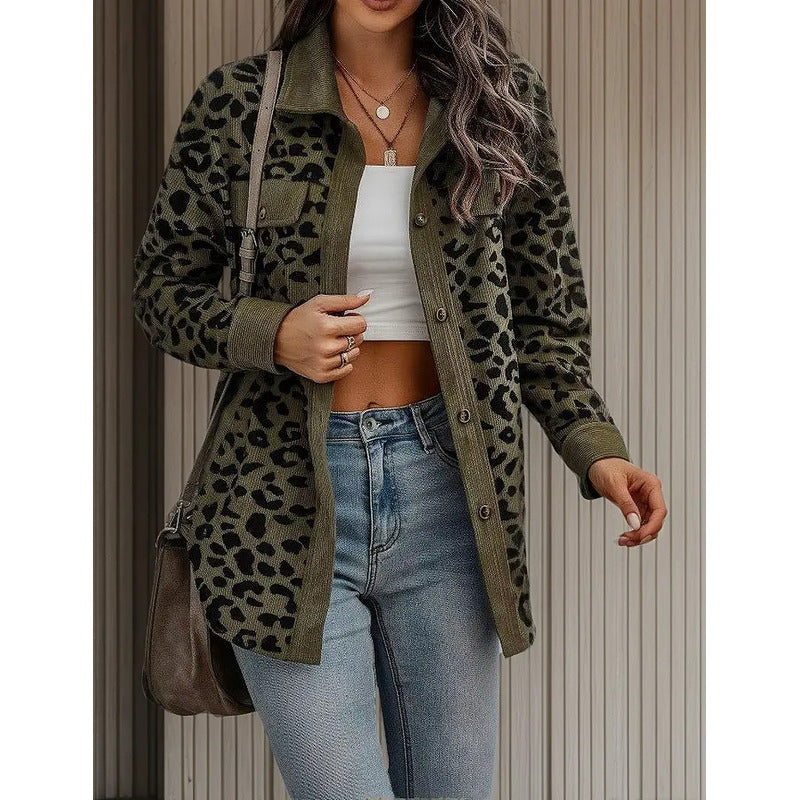 Sobre Camisa Pana Animal Print Varios Colores
